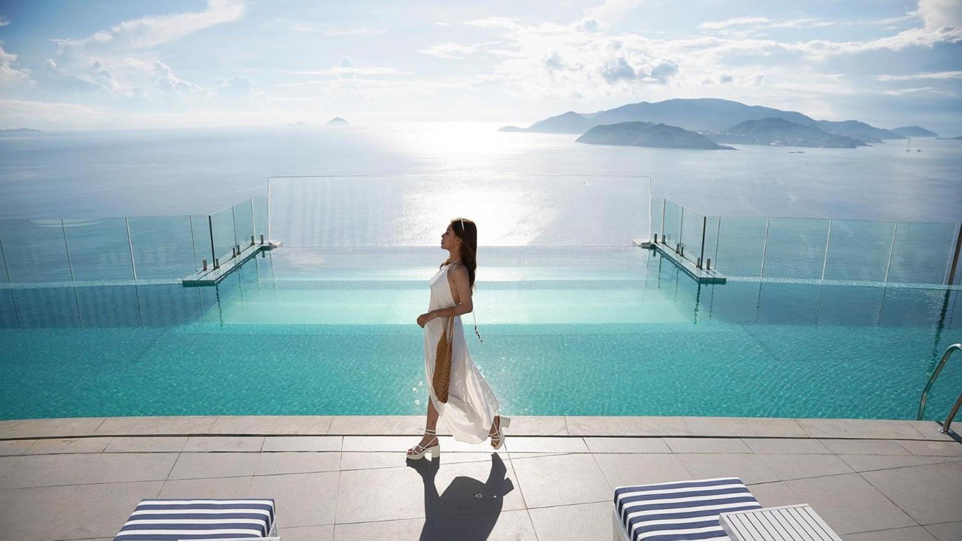 ホテル Panorama Luxury Beach ニャチャン エクステリア 写真